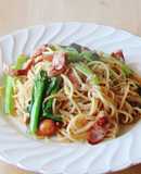 パスタ★レモンペッパー★小松菜★昼ごはん