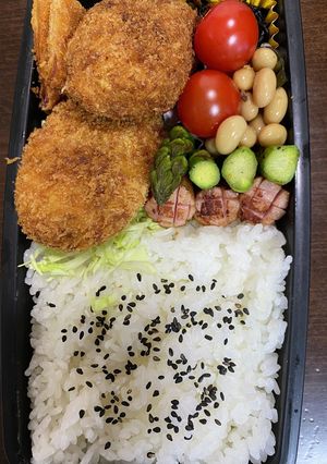 頑張るパパへ㉟コロッケ弁当-レシピのメイン写真