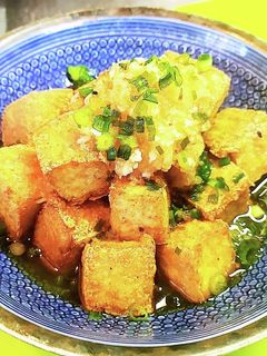 カリカリ厚揚げ揚げ出し豆腐風ねぎポン酢-レシピのメイン写真