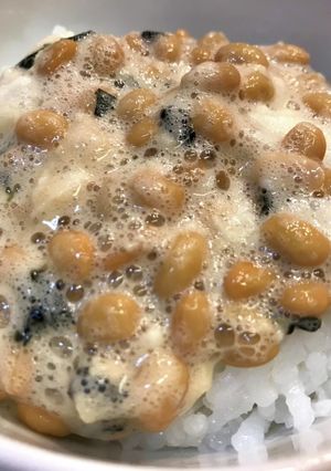 納豆の糸引きが和らぐ、うちの納豆の食べ方-レシピのメイン写真