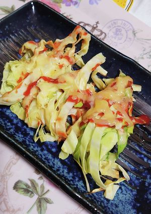 フライパンde簡単キャベツのチーズ焼き-レシピのメイン写真