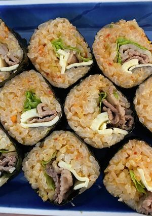 子供も大好きチーズ入り激うまキンパ！-レシピのメイン写真