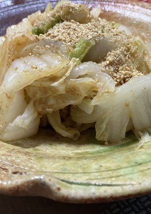 簡単☆レンジでチン♬白菜の胡麻和え♬-レシピのメイン写真