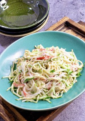 カニカマときゅうりの豆腐干マヨサラダ-レシピのメイン写真