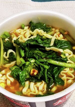“2束たっぷりほうれん草カレーラーメン”-レシピのメイン写真