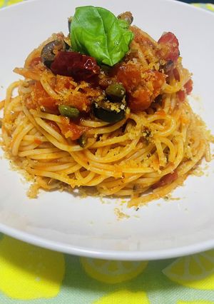 スパゲッティ プッタネスカ-レシピのメイン写真
