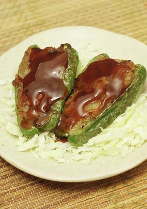 【ヴィーガン食】ポテト詰めピーマン-レシピのメイン写真