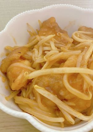 もやしたっぷりでボリューム満点！鶏チリ-レシピのメイン写真