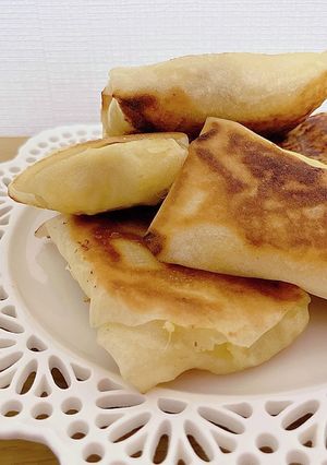 甘しょっぱい！サツマイモとリンゴの春巻き-レシピのメイン写真