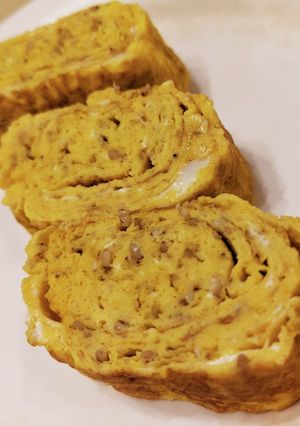粉チーズとすりゴマとマヨネーズの卵焼き♡-レシピのメイン写真