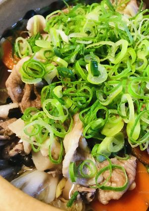 鍋の素活用●豚肉の白菜＆根菜あっさり鍋-レシピのメイン写真
