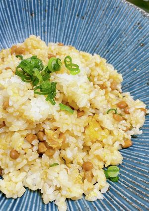 レンジで納豆チャーハン-レシピのメイン写真