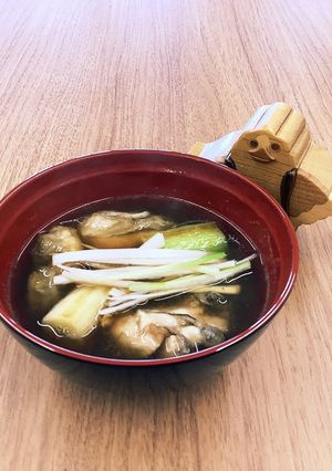 【大崎市】牡蠣の焼きねぎ汁【食育】-レシピのメイン写真