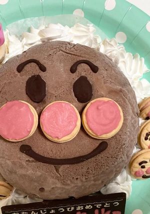 アンパンマンアイスケーキ 簡単！-レシピのメイン写真