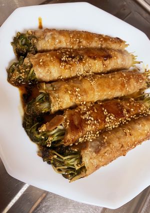 豆苗と野菜の肉巻き-レシピのメイン写真