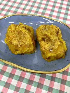 小豆とかぼちゃのきんつば風☆手づかみ食べ-レシピのメイン写真