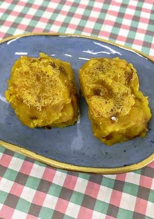 小豆とかぼちゃのきんつば風☆手づかみ食べ-レシピのメイン写真