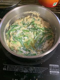 鶏皮のニラ玉煮-レシピのメイン写真