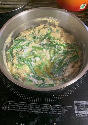 鶏皮のニラ玉煮-レシピのメイン写真