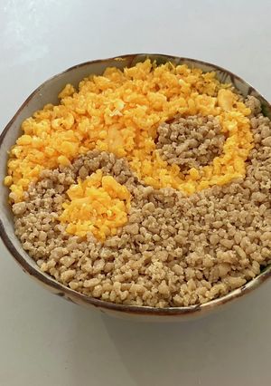 インヤン鶏そぼろ丼-レシピのメイン写真