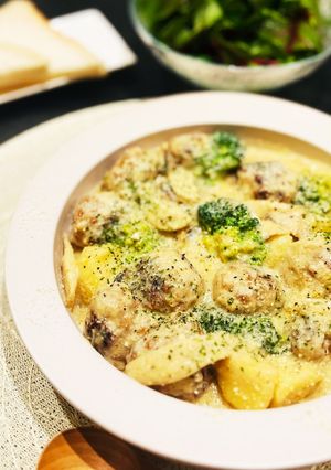 肉団子のとろ〜りクリーム煮-レシピのメイン写真