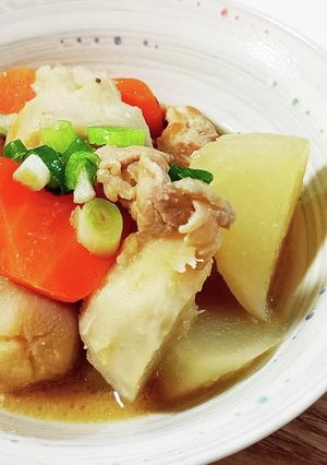 ほっこり☆根菜と豚肉の味噌煮-レシピのメイン写真