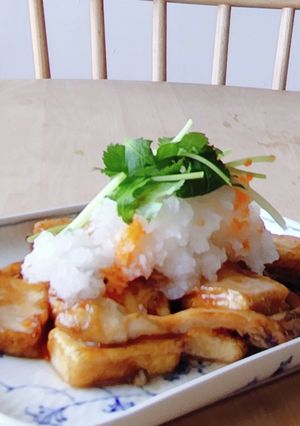 厚揚げと舞茸のぶっかけおろし煮-レシピのメイン写真