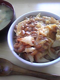 納豆のトロトロ卵とじ丼-レシピのメイン写真