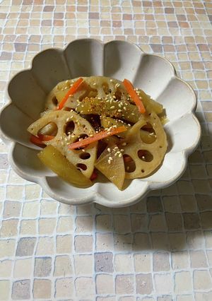 ヤーコン蓮根 大根の食感楽しい♪きんぴら-レシピのメイン写真