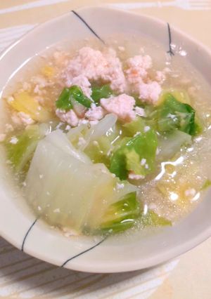ミニ白菜と鶏挽肉のほっこり煮-レシピのメイン写真