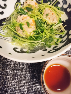 豆苗と鶏団子煮-レシピのメイン写真