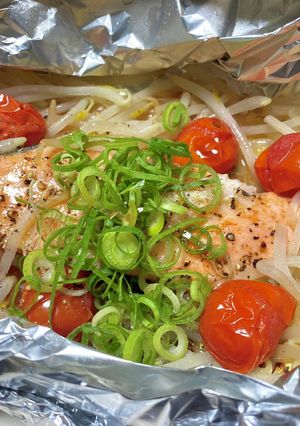 包丁要らず！簡単 鮭のホイル焼き-レシピのメイン写真
