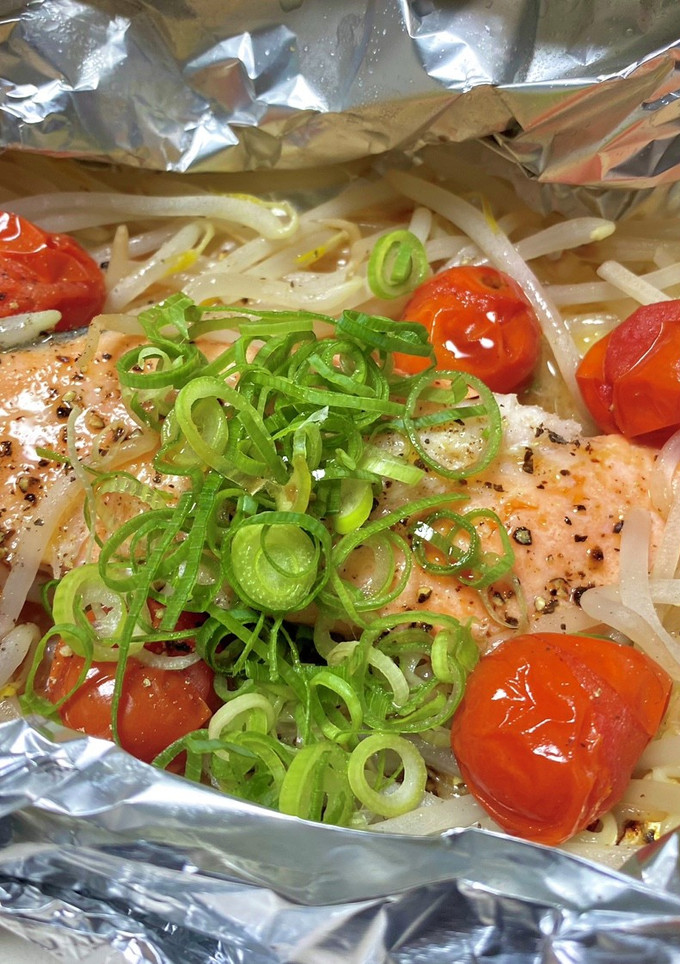包丁要らず！簡単 鮭のホイル焼き-レシピのメイン写真