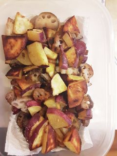 さつまいもとレンコン炒め-レシピのメイン写真