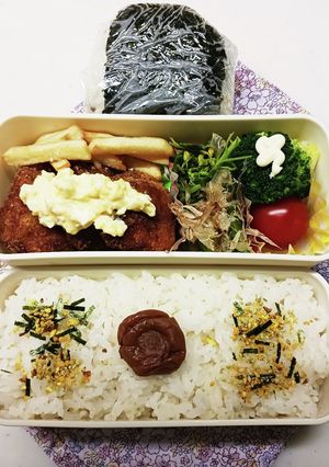 鮭フライ弁当(11.21)-レシピのメイン写真