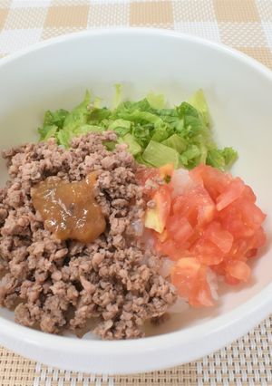 【離乳食完了期】お子様ステーキ丼-レシピのメイン写真