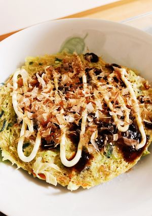 レンジで簡単☆おからパウダーでお好み焼き-レシピのメイン写真