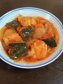 鶏肉とかぼちゃのケチャップ煮-レシピのメイン写真