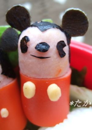 簡単！キャラ弁　ウインナーでミッキー♪-レシピのメイン写真