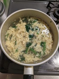 卵とほうれん草のコンソメスープ-レシピのメイン写真