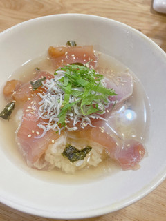 ビンチョウマグロの漬け丼出汁茶漬け-レシピのメイン写真