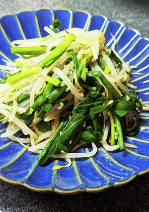 100円未満！ニラともやしの簡単ナムル-レシピのメイン写真