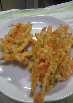 にんじんとかぼちゃのかき揚げ-レシピのメイン写真