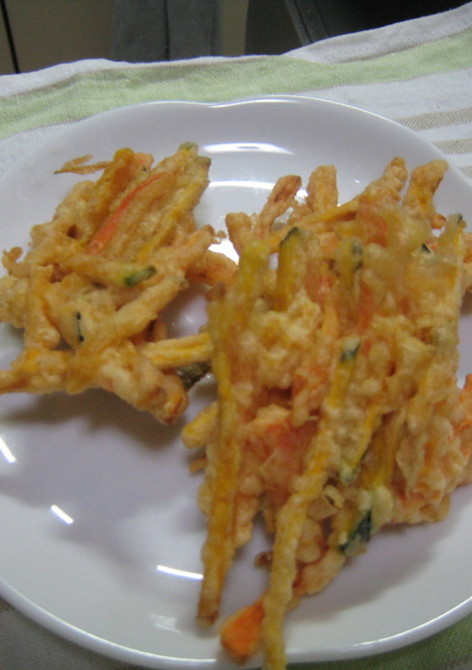 にんじんとかぼちゃのかき揚げ-レシピのメイン写真
