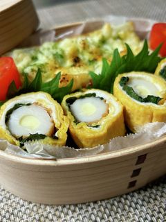 チーズちくわの卵焼き-レシピのメイン写真