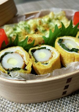 チーズちくわの卵焼き-レシピのメイン写真