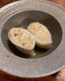 鶏肉つみれでロールキャベツ☆トロっと餅！
