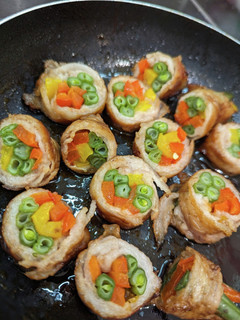 いんげんと、パプリカの肉巻き-レシピのメイン写真