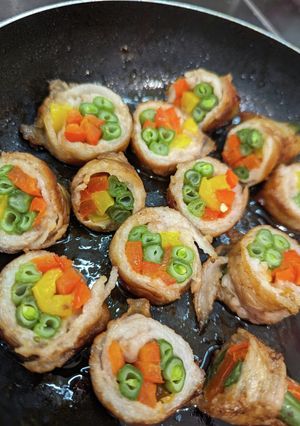 いんげんと、パプリカの肉巻き-レシピのメイン写真