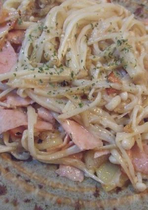 えのきでカルボナーラ風？シャキシャキ炒め-レシピのメイン写真
